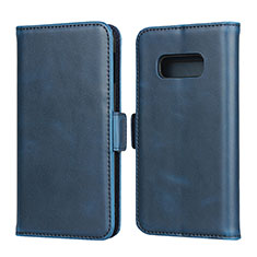 Custodia Portafoglio In Pelle Cover con Supporto T06 per Samsung Galaxy S10e Blu