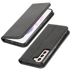 Custodia Portafoglio In Pelle Cover con Supporto T06D per Samsung Galaxy S22 5G Nero