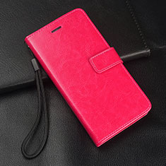 Custodia Portafoglio In Pelle Cover con Supporto T07 per Apple iPhone 11 Pro Rosa Caldo