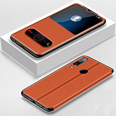 Custodia Portafoglio In Pelle Cover con Supporto T07 per Huawei Honor 20 Lite Arancione