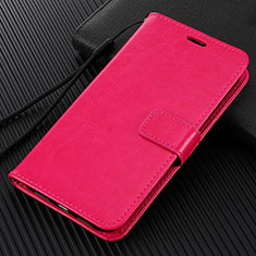 Custodia Portafoglio In Pelle Cover con Supporto T07 per Huawei Honor View 30 5G Rosa Caldo