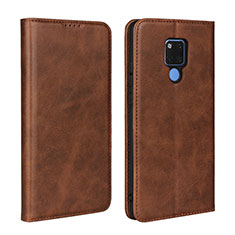 Custodia Portafoglio In Pelle Cover con Supporto T07 per Huawei Mate 20 X 5G Marrone