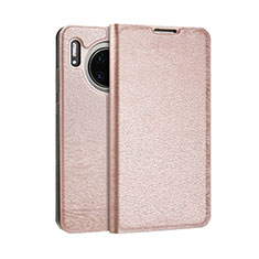 Custodia Portafoglio In Pelle Cover con Supporto T07 per Huawei Mate 30 5G Oro Rosa