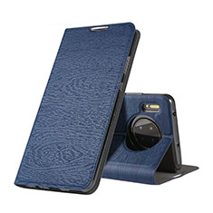 Custodia Portafoglio In Pelle Cover con Supporto T07 per Huawei Mate 30 Pro 5G Blu