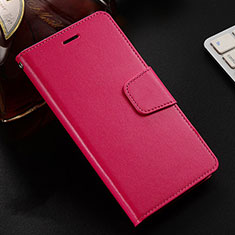 Custodia Portafoglio In Pelle Cover con Supporto T07 per Oppo RX17 Neo Rosso