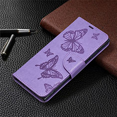 Custodia Portafoglio In Pelle Cover con Supporto T07 per Samsung Galaxy Note 20 Ultra 5G Viola
