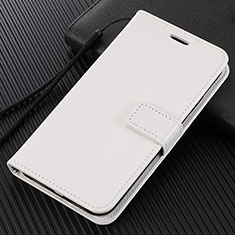 Custodia Portafoglio In Pelle Cover con Supporto T07 per Xiaomi Mi 10 Bianco