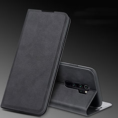 Custodia Portafoglio In Pelle Cover con Supporto T07 per Xiaomi Redmi Note 8 Pro Nero