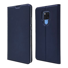 Custodia Portafoglio In Pelle Cover con Supporto T08 per Huawei Mate 20 X 5G Blu