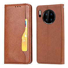 Custodia Portafoglio In Pelle Cover con Supporto T08 per Huawei Mate 30 5G Arancione