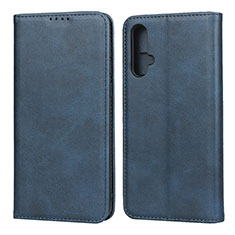 Custodia Portafoglio In Pelle Cover con Supporto T08 per Huawei Nova 5 Pro Blu