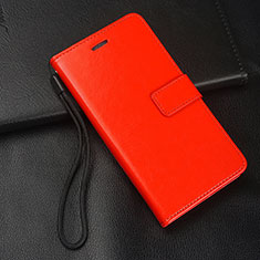 Custodia Portafoglio In Pelle Cover con Supporto T08 per Huawei Nova 5i Rosso
