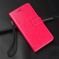 Custodia Portafoglio In Pelle Cover con Supporto T08 per Huawei P20 Lite (2019) Rosa Caldo