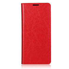 Custodia Portafoglio In Pelle Cover con Supporto T08 per OnePlus 8 Pro Rosso