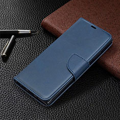 Custodia Portafoglio In Pelle Cover con Supporto T08 per Samsung Galaxy Note 20 Ultra 5G Blu