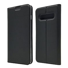 Custodia Portafoglio In Pelle Cover con Supporto T08 per Samsung Galaxy S10 5G Nero