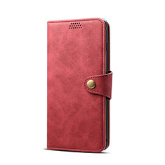 Custodia Portafoglio In Pelle Cover con Supporto T08 per Samsung Galaxy S10e Rosso