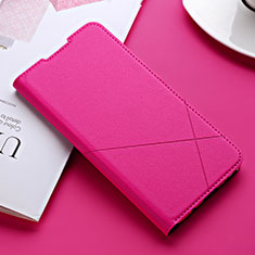Custodia Portafoglio In Pelle Cover con Supporto T08 per Xiaomi Mi 9T Rosa Caldo