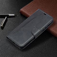 Custodia Portafoglio In Pelle Cover con Supporto T08 per Xiaomi Redmi 9A Nero