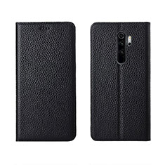 Custodia Portafoglio In Pelle Cover con Supporto T08 per Xiaomi Redmi Note 8 Pro Nero