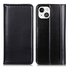 Custodia Portafoglio In Pelle Cover con Supporto T09 per Apple iPhone 14 Nero