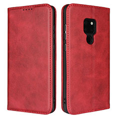 Custodia Portafoglio In Pelle Cover con Supporto T09 per Huawei Mate 20 X 5G Rosso