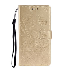 Custodia Portafoglio In Pelle Cover con Supporto T09 per Huawei P40 Pro Oro