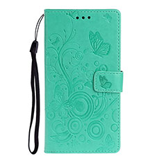 Custodia Portafoglio In Pelle Cover con Supporto T09 per Huawei P40 Pro Verde