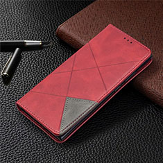 Custodia Portafoglio In Pelle Cover con Supporto T09 per Samsung Galaxy Note 20 Ultra 5G Rosso