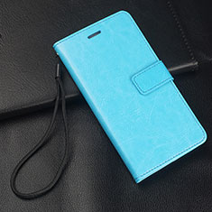 Custodia Portafoglio In Pelle Cover con Supporto T09 per Samsung Galaxy S10e Cielo Blu