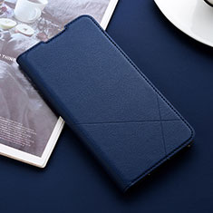 Custodia Portafoglio In Pelle Cover con Supporto T09 per Xiaomi Mi A3 Blu