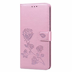 Custodia Portafoglio In Pelle Cover con Supporto T09 per Xiaomi Redmi 10X 4G Rosa