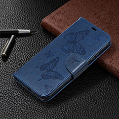 Custodia Portafoglio In Pelle Cover con Supporto T09 per Xiaomi Redmi 9A Blu