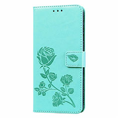 Custodia Portafoglio In Pelle Cover con Supporto T09 per Xiaomi Redmi Note 9 Verde