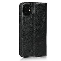 Custodia Portafoglio In Pelle Cover con Supporto T10 per Apple iPhone 11 Nero