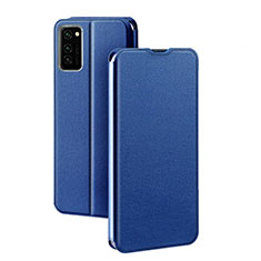 Custodia Portafoglio In Pelle Cover con Supporto T10 per Huawei Honor View 30 5G Blu