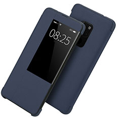Custodia Portafoglio In Pelle Cover con Supporto T10 per Huawei Mate 20 X 5G Blu