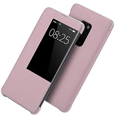 Custodia Portafoglio In Pelle Cover con Supporto T10 per Huawei Mate 20 X 5G Oro Rosa