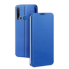 Custodia Portafoglio In Pelle Cover con Supporto T10 per Huawei Nova 5i Blu