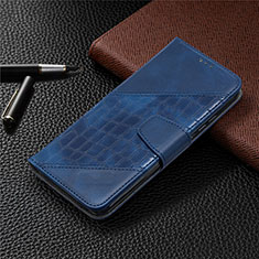 Custodia Portafoglio In Pelle Cover con Supporto T10 per Xiaomi Redmi 9A Blu