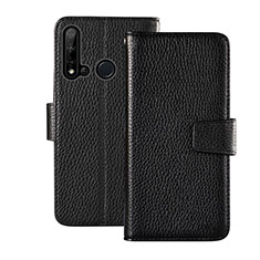 Custodia Portafoglio In Pelle Cover con Supporto T11 per Huawei Nova 5i Nero