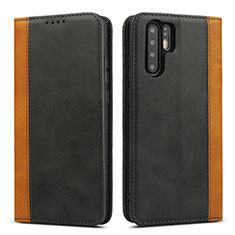 Custodia Portafoglio In Pelle Cover con Supporto T11 per Huawei P30 Pro New Edition Nero