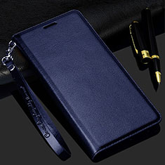 Custodia Portafoglio In Pelle Cover con Supporto T11 per Samsung Galaxy Note 20 5G Blu