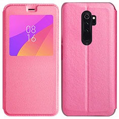 Custodia Portafoglio In Pelle Cover con Supporto T11 per Xiaomi Redmi Note 8 Pro Rosa