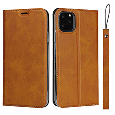 Custodia Portafoglio In Pelle Cover con Supporto T12 per Apple iPhone 11 Pro Arancione