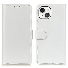 Custodia Portafoglio In Pelle Cover con Supporto T12 per Apple iPhone 13 Mini Bianco
