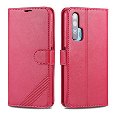 Custodia Portafoglio In Pelle Cover con Supporto T12 per Huawei Honor 20 Pro Rosso