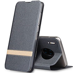 Custodia Portafoglio In Pelle Cover con Supporto T12 per Huawei Mate 30 Grigio