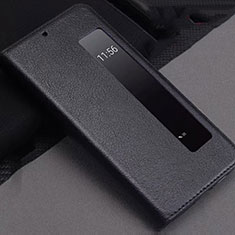 Custodia Portafoglio In Pelle Cover con Supporto T12 per Huawei P20 Pro Nero