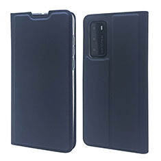 Custodia Portafoglio In Pelle Cover con Supporto T12 per Huawei P40 Blu